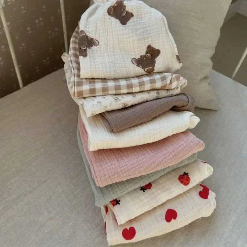 Printed Soft Cotton Girls Casual Pants childrensterritory
