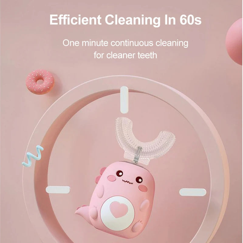 Kids Rechargeable Silicone Electric Toothbrush childrensterritory
