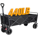 A Robust, Foldable Utility Garden Cart with Large All-terrain Wheels childrensterritory