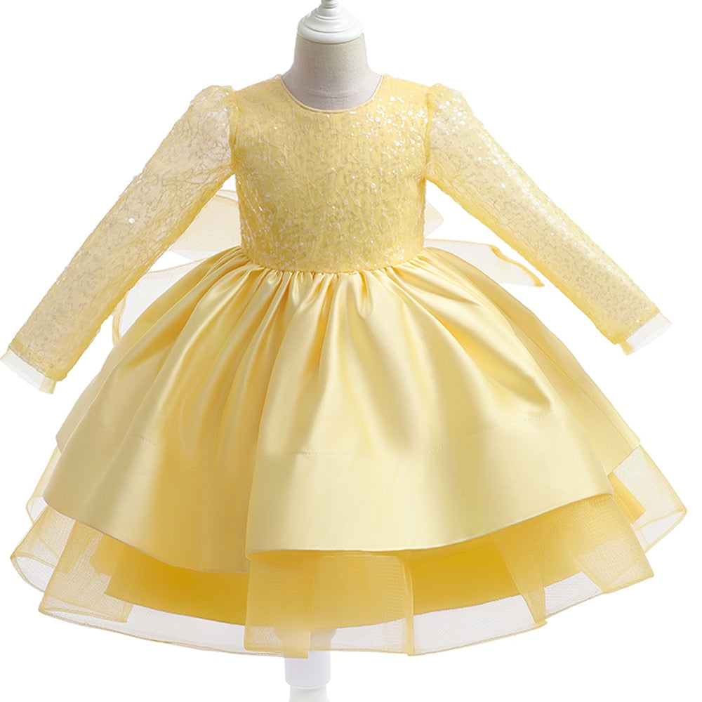 Sequined Birthday Wedding Party Dresses for Little Girls childrensterritory