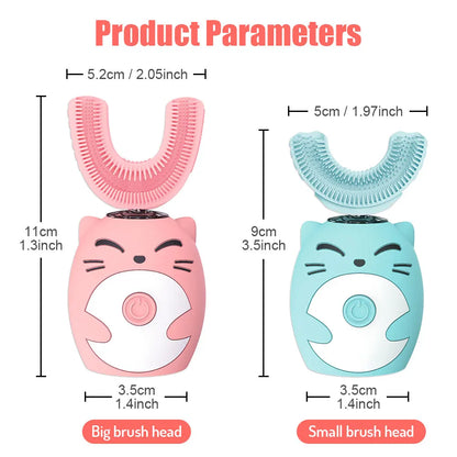 Automatic USB Rechargeable Kids U Shape Toothbrush childrensterritory