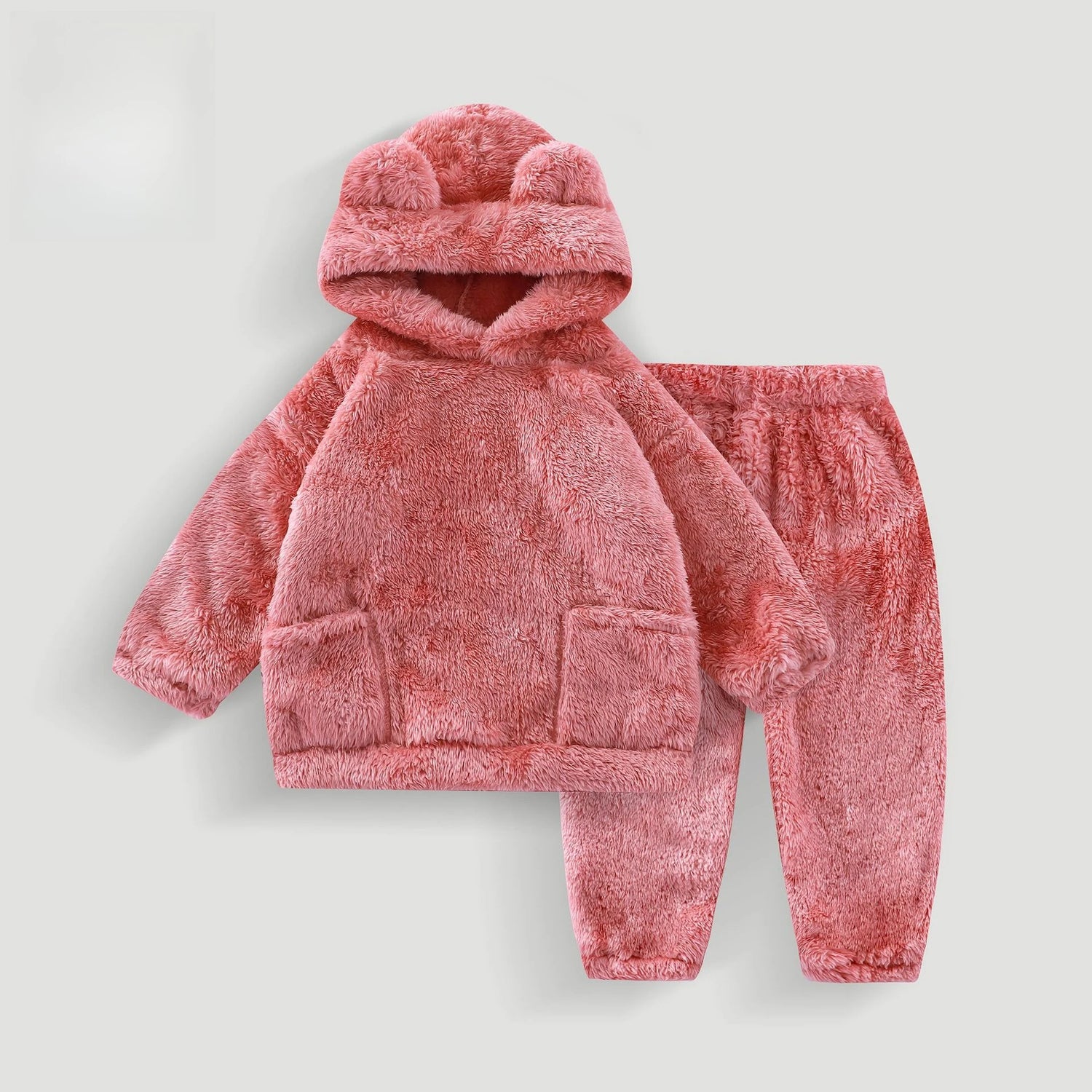 Girls’ Long-Sleeved Winter Casual Clothing Set