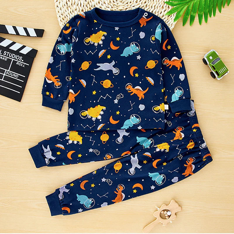 Kids Boys Girls Cartoon Clothing Sets for Autumn
