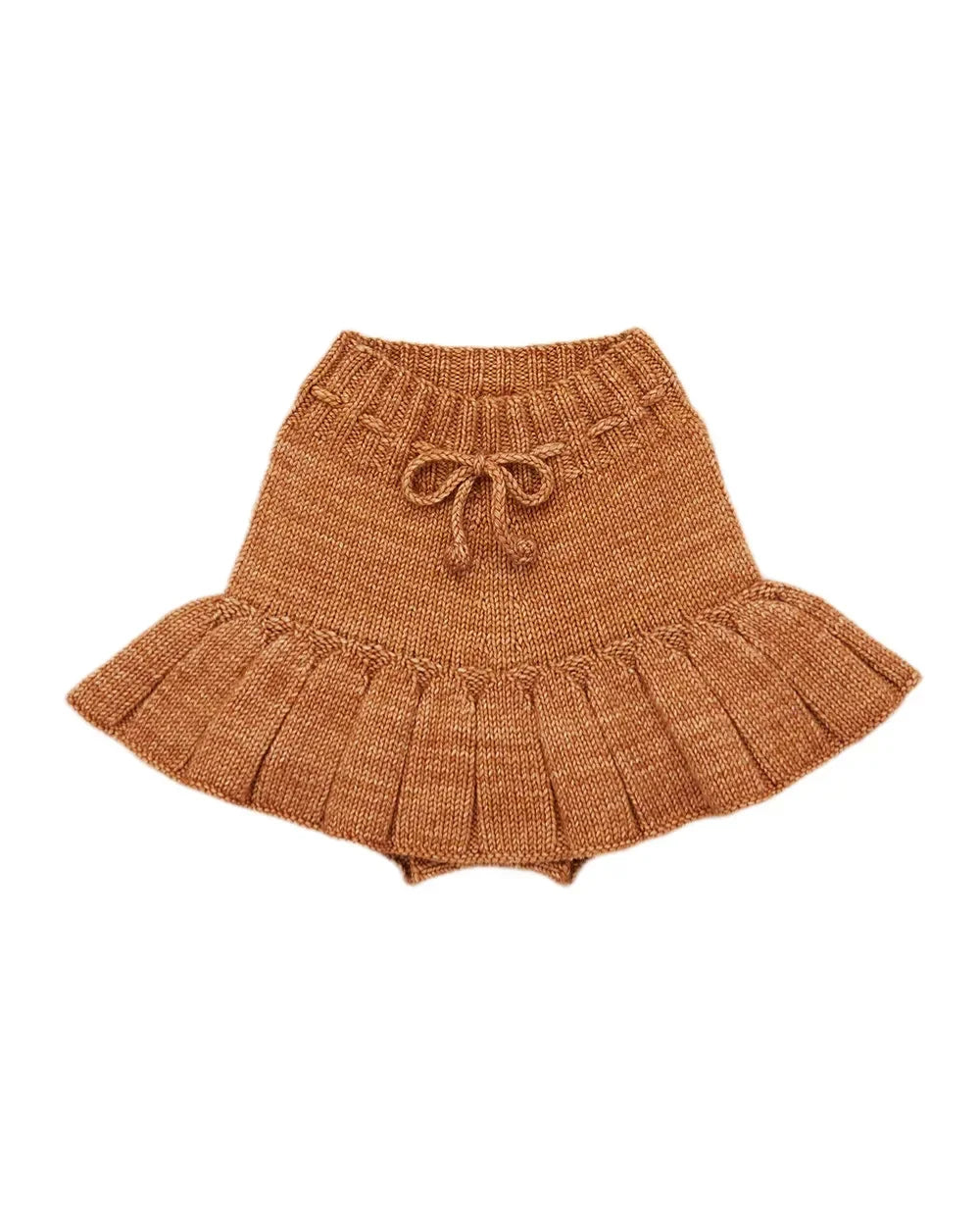 Retro Countryside Style Girls Knitted Cardigan Half Skirt Set childrensterritory