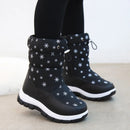 Kids Girls Waterproof Warm Plush Platform Ankle Snow Boots