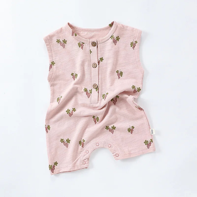Baby Girl Printed 2pcs Top and Shorts Outfit Set for Summer childrensterritory