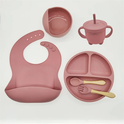 Baby 6/8-piece Silicone Tableware Set