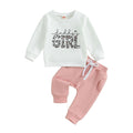 Baby mama's Boys Letter Print Top and Elastic Pants Set childrensterritory