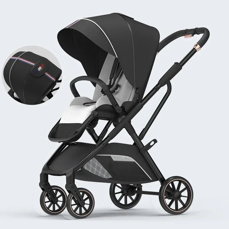 Four-wheeled High-view Portable Baby Stroller childrensterritory