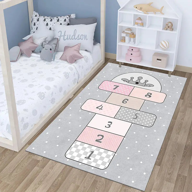 Cartoon Design Learning Kids Room Carpet for Crawling Jumping childrensterritory