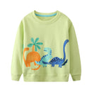 Cartoon Dinosaurs Print Sweatshirts For Boys childrensterritory