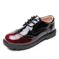 Kids Boys Genuine Leather Flat Classic Black Loafers childrensterritory