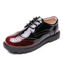 Kids Boys Genuine Leather Flat Classic Black Loafers childrensterritory