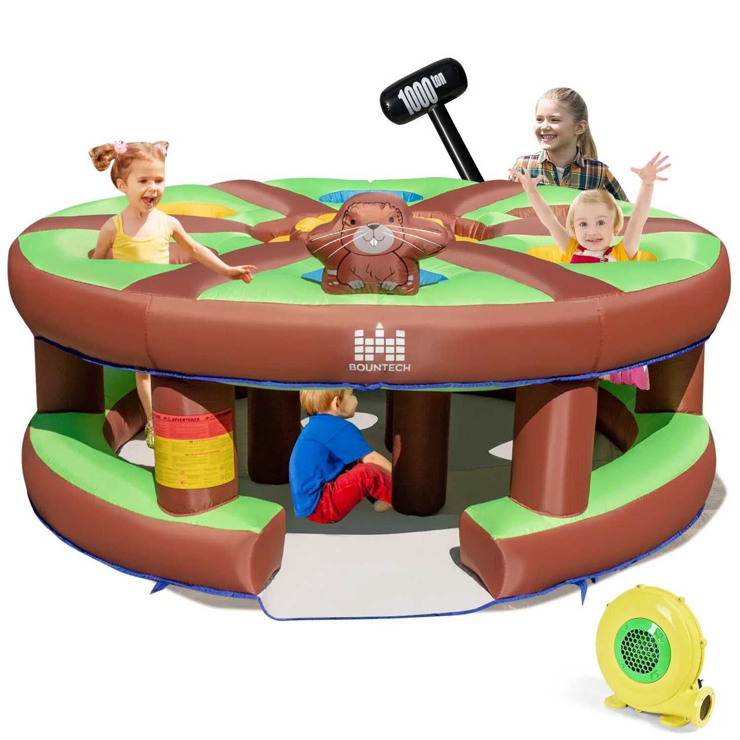 Kids Inflatable Whack-a-Mole Themed Game with 480W Blower childrensterritory
