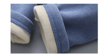 Thick Warm Long Sleeve Kids Pyjamas for Autumn Winter childrensterritory
