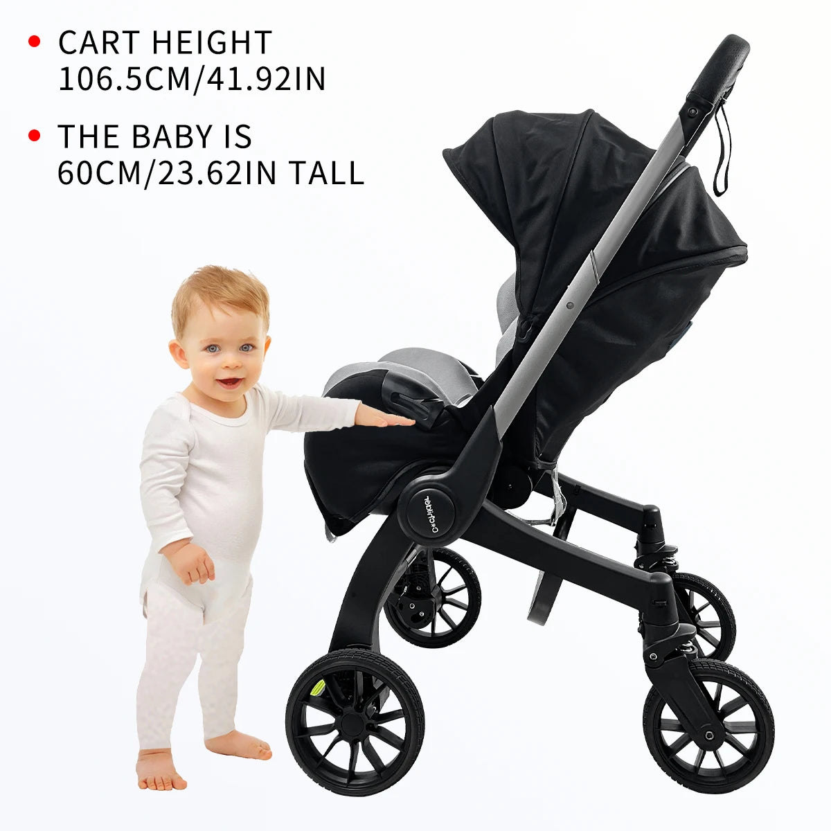 Newborn Lightweight Pushchair with Adjustable Handle childrensterritory
