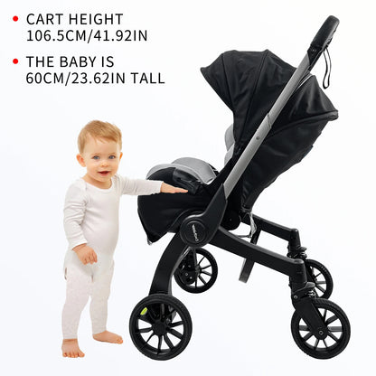 Newborn Lightweight Pushchair with Adjustable Handle childrensterritory