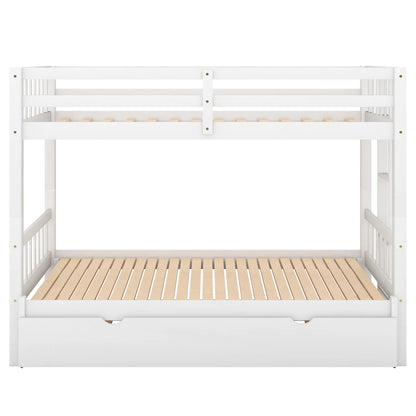 High-quality Twin Over Twin Pull-out Bunk Bed with Trundle childrensterritory