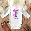 "My 1st Easter" Latter Print Baby Long Sleeve Easter Bodysuit childrensterritory