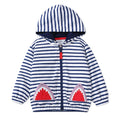 Cartoon Shark Design Cotton Hoodies for Kids childrensterritory
