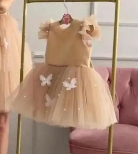 Mother Daughter Matching Tulle Birthday Party Gowns