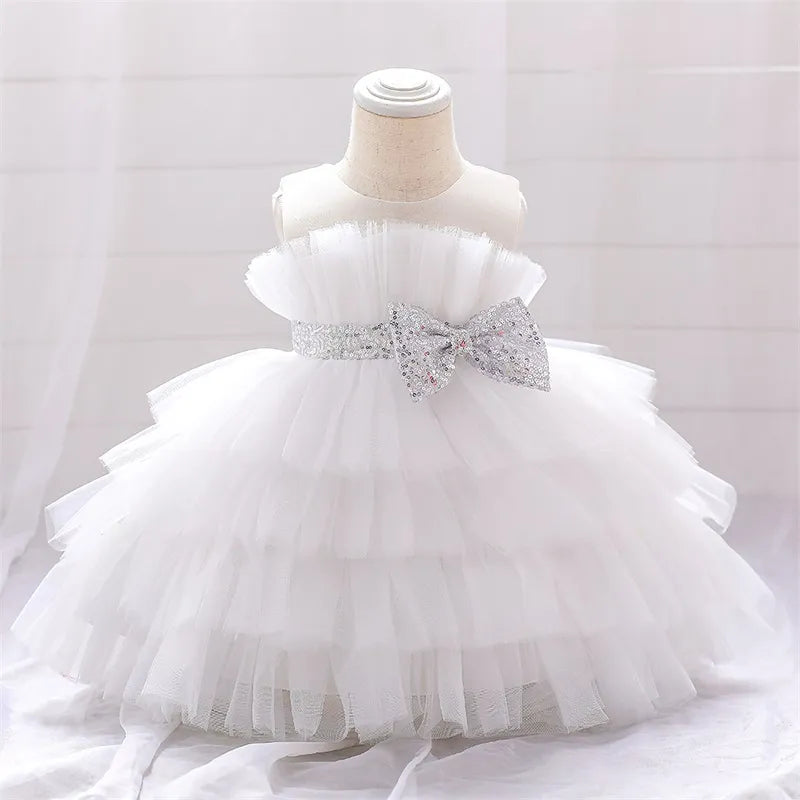 Baby Girls Puffy Christening Princess Brithday Dresses childrensterritory