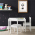 3-Piece Kids Wooden Activity Table & Chair Set childrensterritory