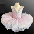 Kids Girls Sequins Tassel Modern Ballet Leotard Tutu Dresses childrensterritory