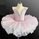 Kids Girls Sequins Tassel Modern Ballet Leotard Tutu Dresses childrensterritory