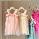 Little Girls 3D Flower Design Tutu Princess Dresses for Summer childrensterritory
