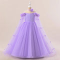 Girls Tiered Tulle Formal Princess Party Gowns