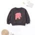 Kids Cartoon Print Long-Sleeved Winter Sweater childrensterritory