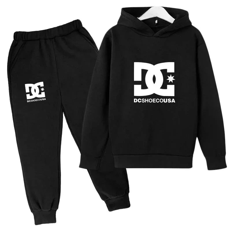 Kids Boys Long Sleeves Hoodies + Pants 2Pcs Set