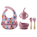 4/5/8Pcs Durable Silicone Tableware Set for Toddlers childrensterritory