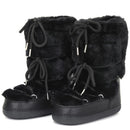 Fluffy Faux Fur Middle Calf Platform Snow Boots for Women childrensterritory