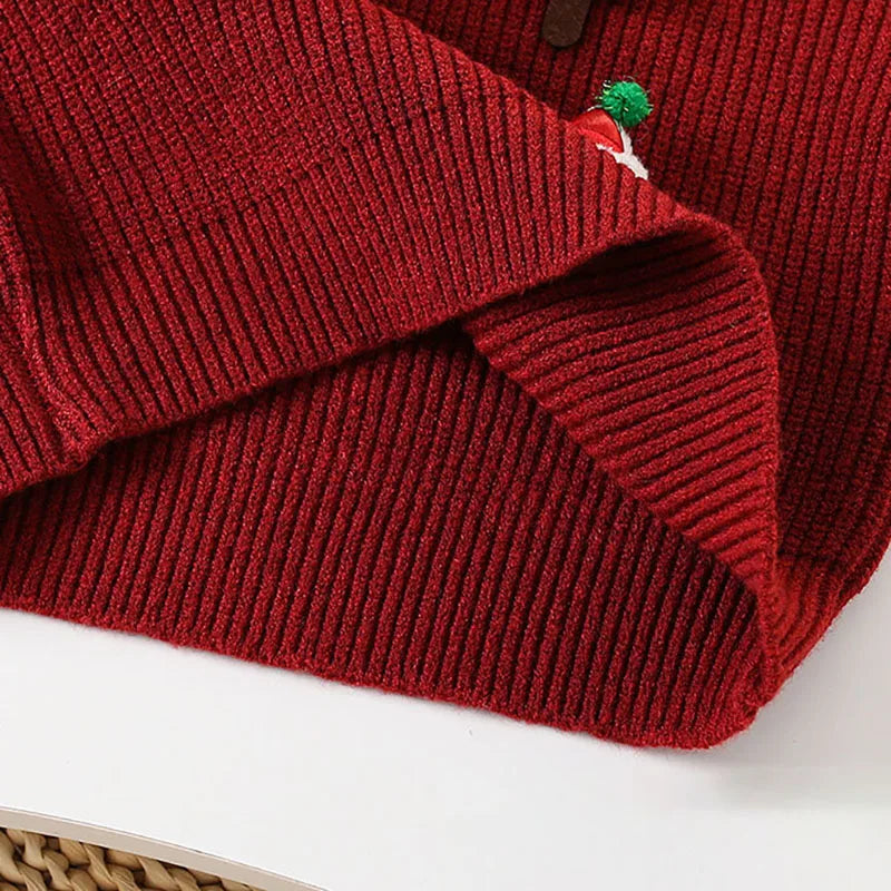 Long-Sleeved Cartoon Design Winter Dresses For Girls childrensterritory