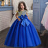 Big Bow, Gauze Lace Princess Birthday Party Dresses for Girls childrensterritory