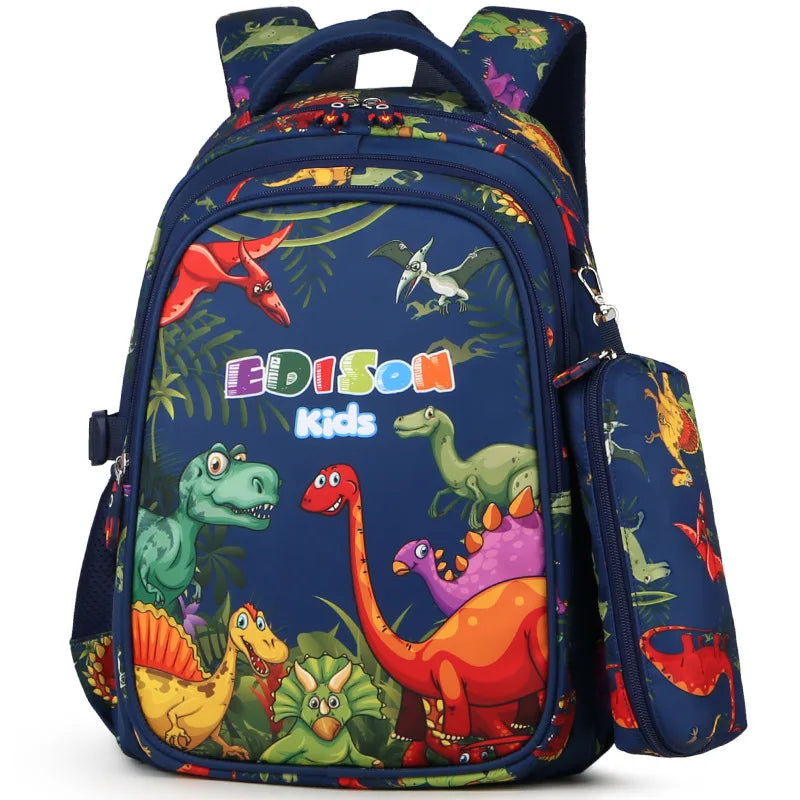 Waterproof Cartoon Print School Bags for Kids Boys, and Girls
