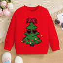 Kids Solid Colors Christmas Graphics Hoodless Sweatshirt childrensterritory