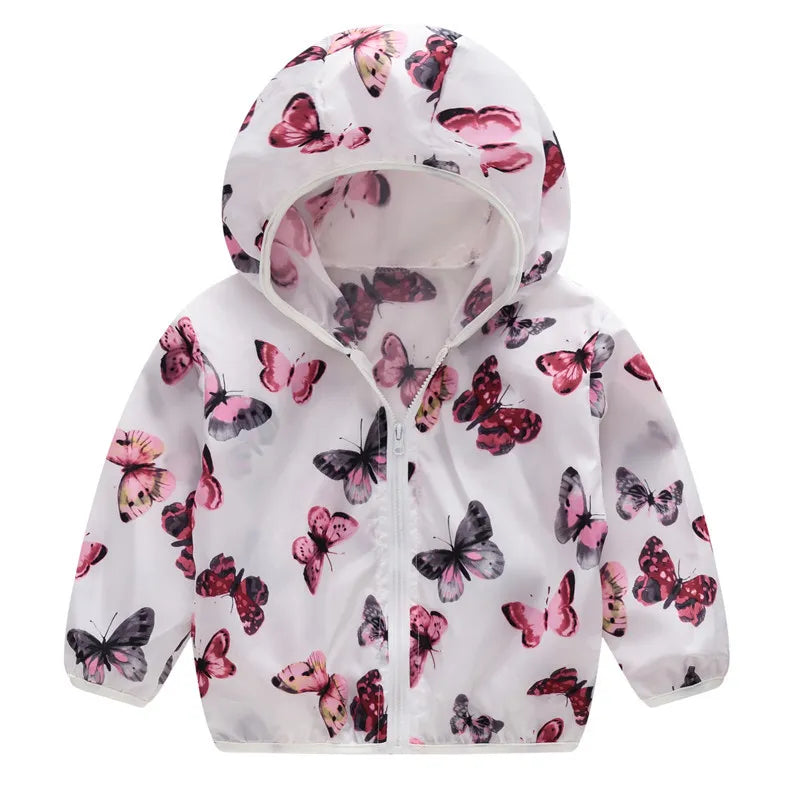 Toddler Girl Boy Hooded Sunscreen Outwear/Jacket childrensterritory