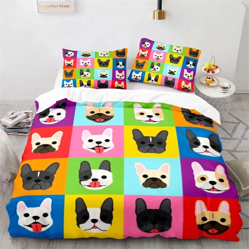 3D Cartoon Animal Print Microfiber Kids Bedding Sets