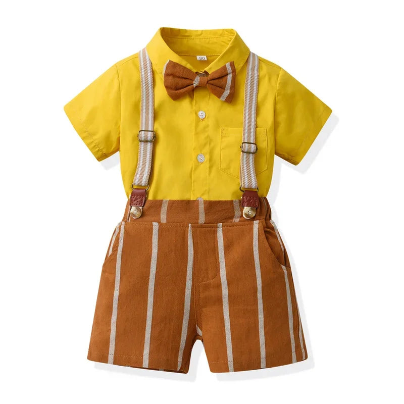 Little Boys Elegant Gentlemen Clothes Sets for Birthday Party