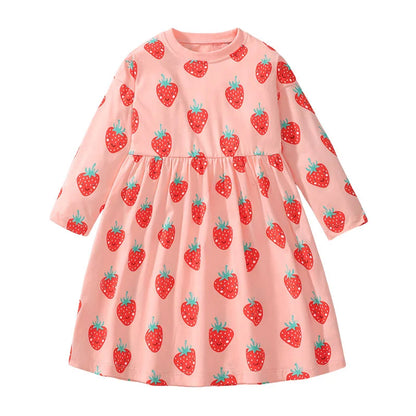 Cartoon Animals Embroidery Kids Girls Princess Frocks childrensterritory