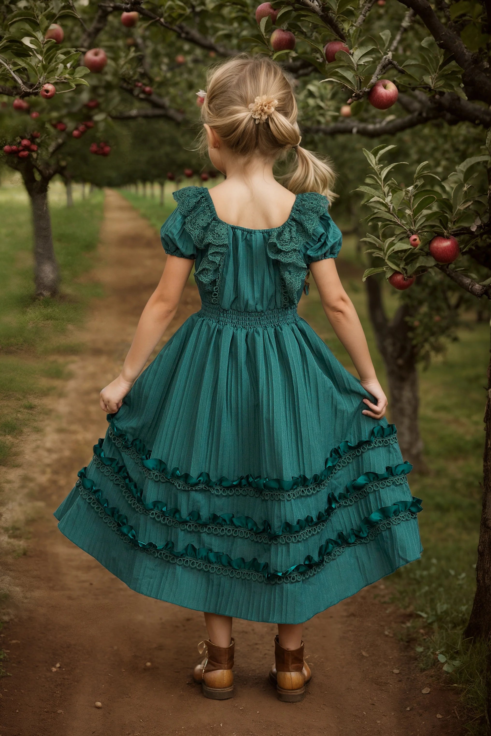 Kids Girls Lace Design Summer Princess Dresses