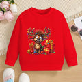 Boys & Girls Elk Deer Print Christmas Sweatshirts childrensterritory