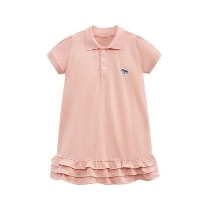Kids Girls Cute Print Summer Casual Cotton Dresses childrensterritory