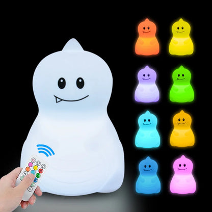 Rechargeable Owl LED Night Light in 9 Colors for Kids Room childrensterritory
