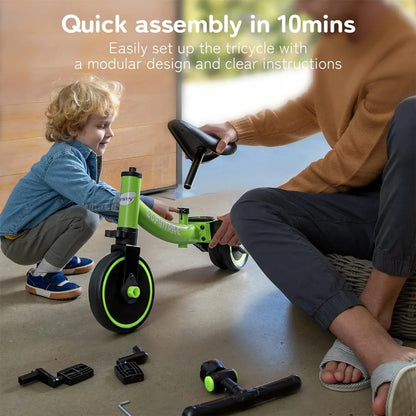 Five-in-One Adjustable Toddler Balance Learning Tricycle childrensterritory
