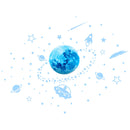 Glow-in-the-Dark Stickers of Realistic Stars and Moons childrensterritory