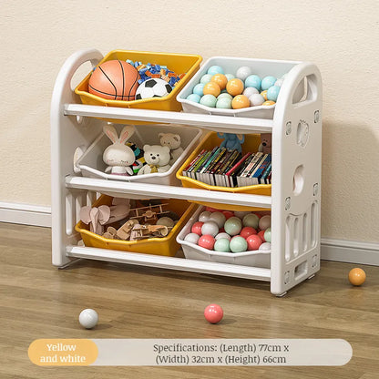 Multi-Purpose Toy Organizer Bookcase for Kids Room